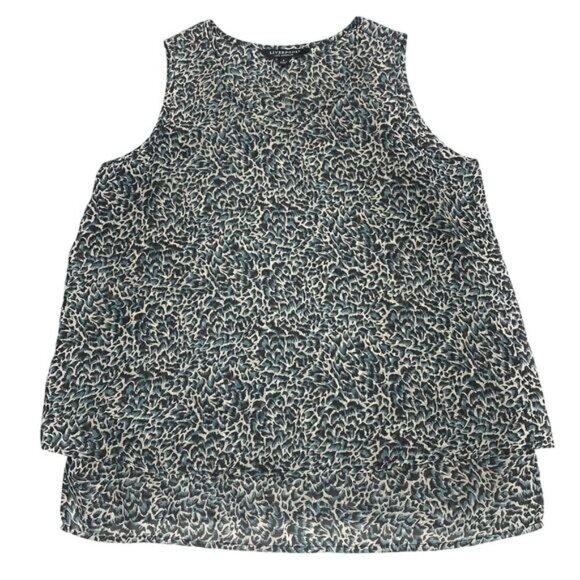 LIVERPOOL Los Angeles Double Layer Sleeveless Woven Shell Blouse Sz Small - Picture 4 of 11